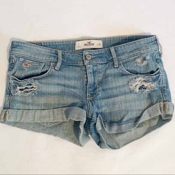 Hollister Pants - Hollister Women's Distressed Jean Shorts 28